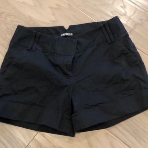 Express black shorts